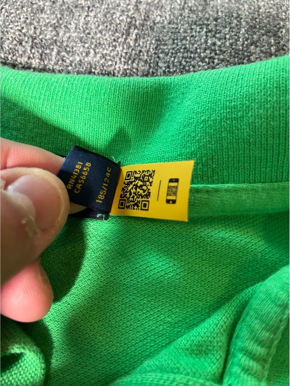 Polo Ralph Lauren XLT Collared Shirt Green Yellow Pony New Edition Great Cond